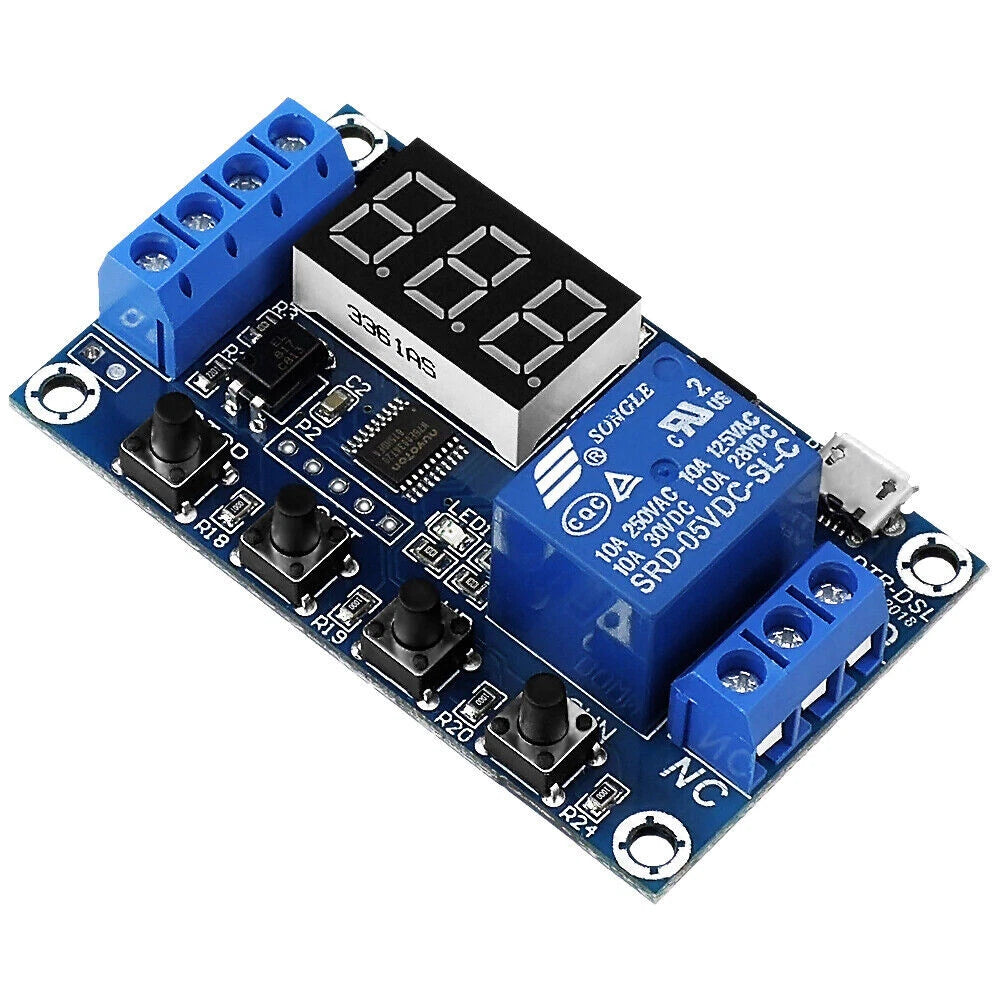 10X 1-Way Relay Module Power-off Trigger Delay Cycle Timer Switch (DC 6-30V)