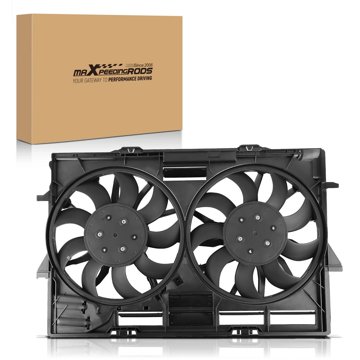 Radiator Cooling Fan Assembly for Audi A6/A7/Q5 (2012–2017) 4H0959455A, 4H0121207B