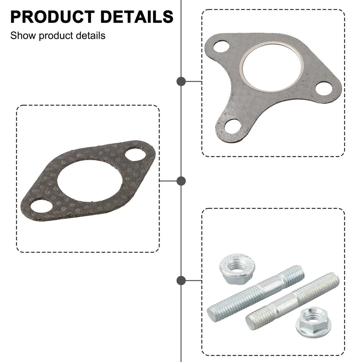 Bolt and Nut Set for GX390, GX340, GX270 Muffler