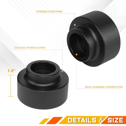 Set of 2 Leveling Lift Spring Spacers for Dodge Ram 1500 2WD 4WD (2009–2017)