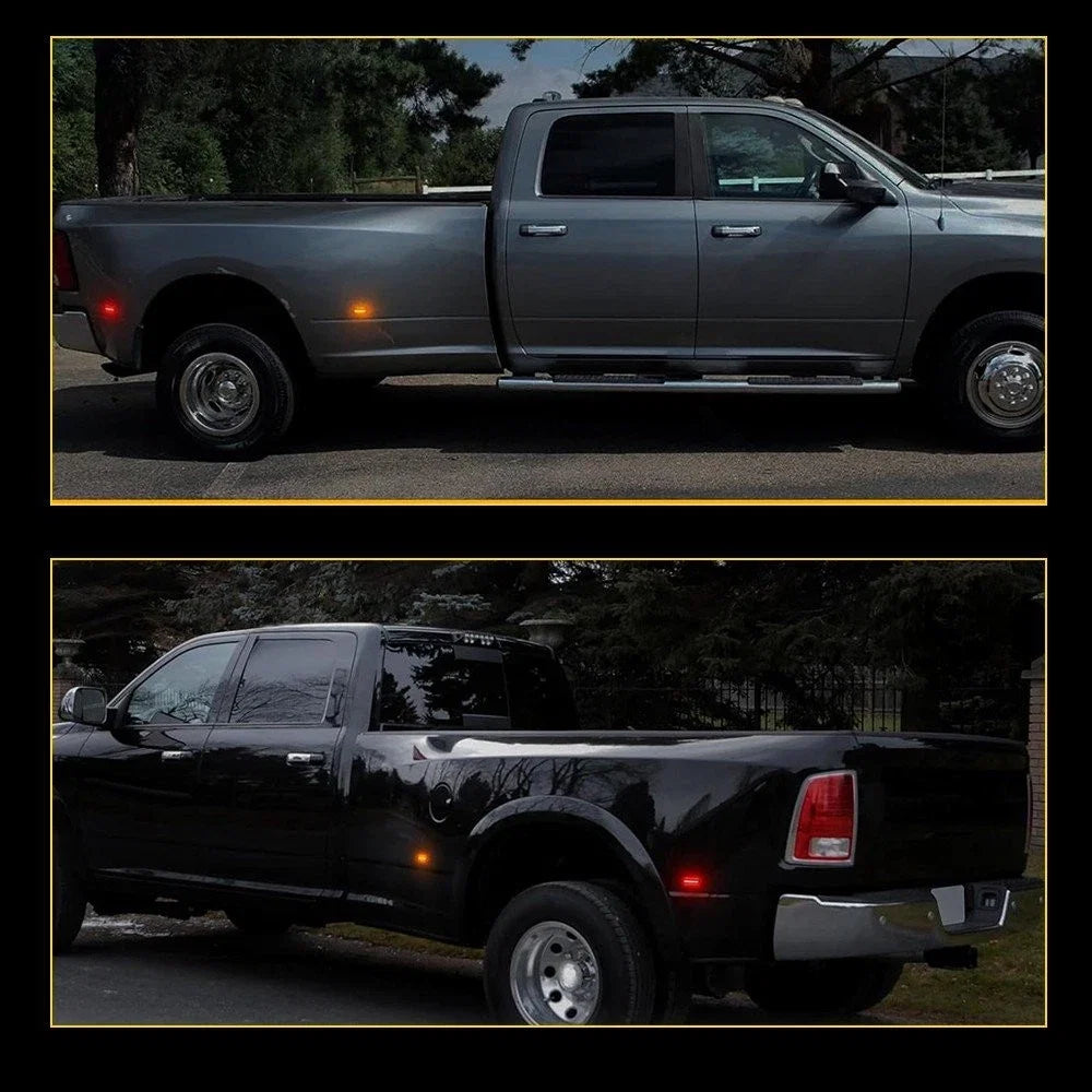 Smoked Amber Red LED Fender Side Marker for Ram 3500 (2010–2018)