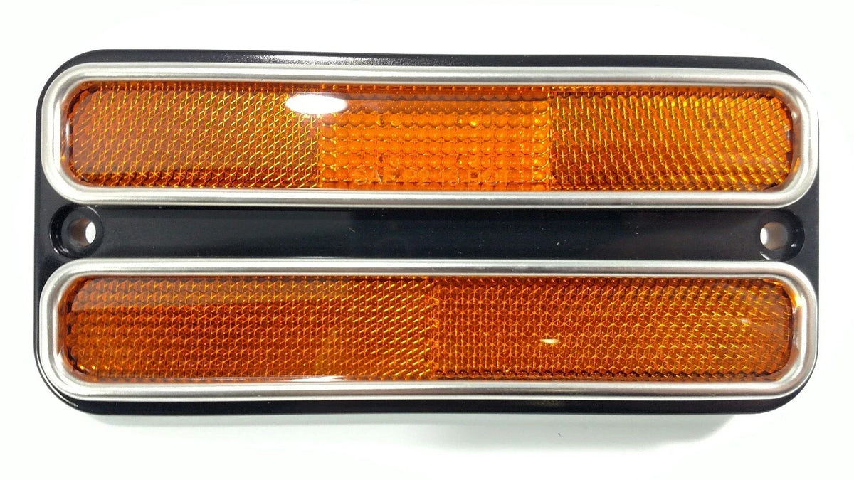 Amber LED Side Marker Lights Pair with Turn Signal for Chevy C10 (1968–1972)
