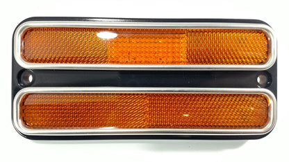Amber LED Side Marker Lights Pair with Turn Signal for Chevy C10 (1968–1972)