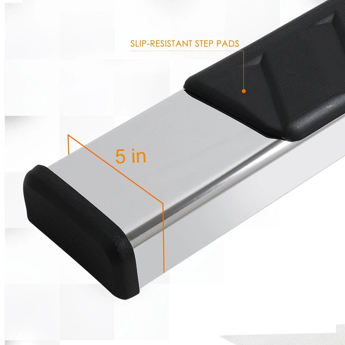 5" Pad Side Step Nerf Bar Running Board for Ford F150 Super/Extended Cab (2004–2014)
