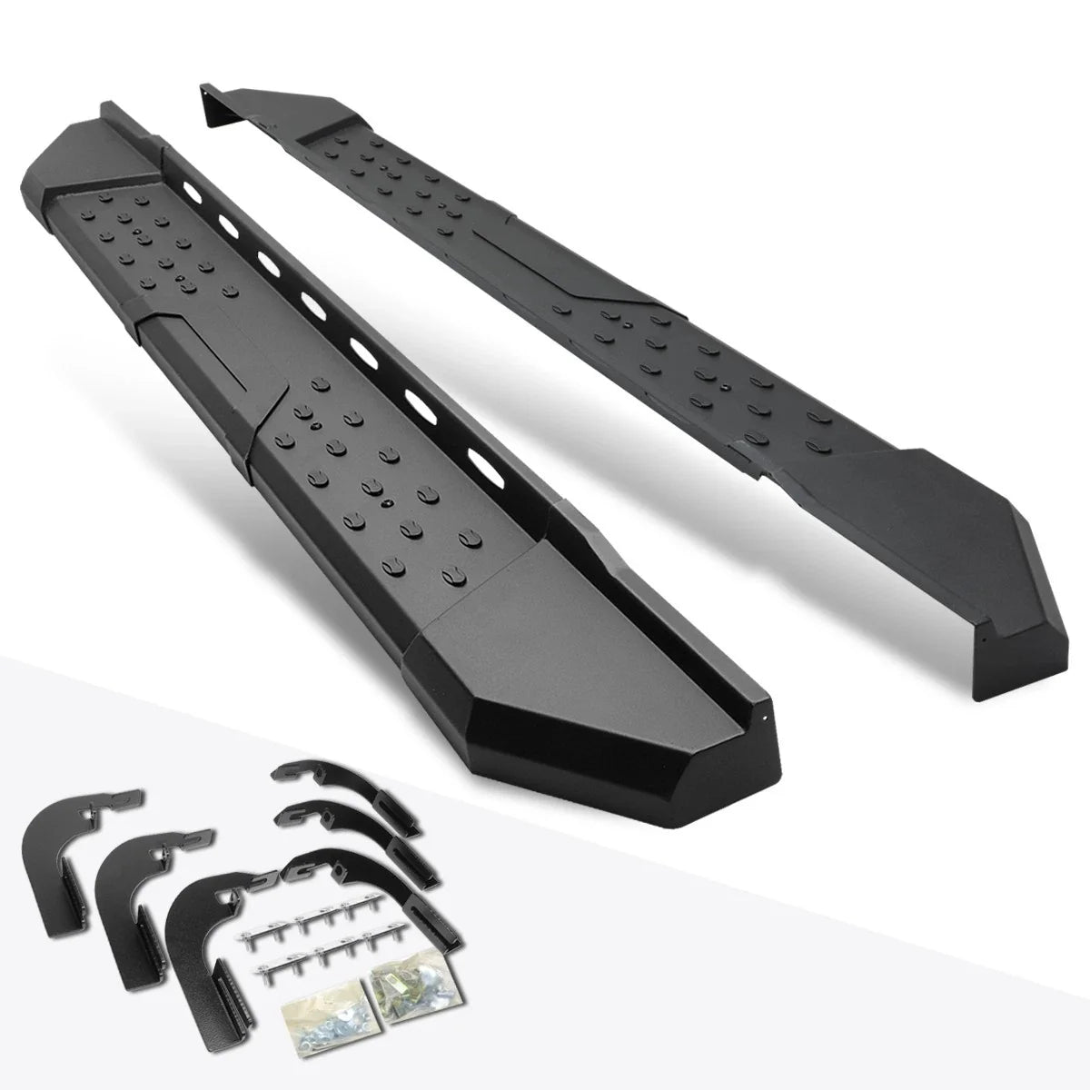 Set of 2 Side Step Nerf Bars for Colorado/Canyon Ext Cab (2015–2020) Black