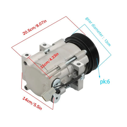 A/C Compressor and Clutch for Mazda Tribute (2001–2006)