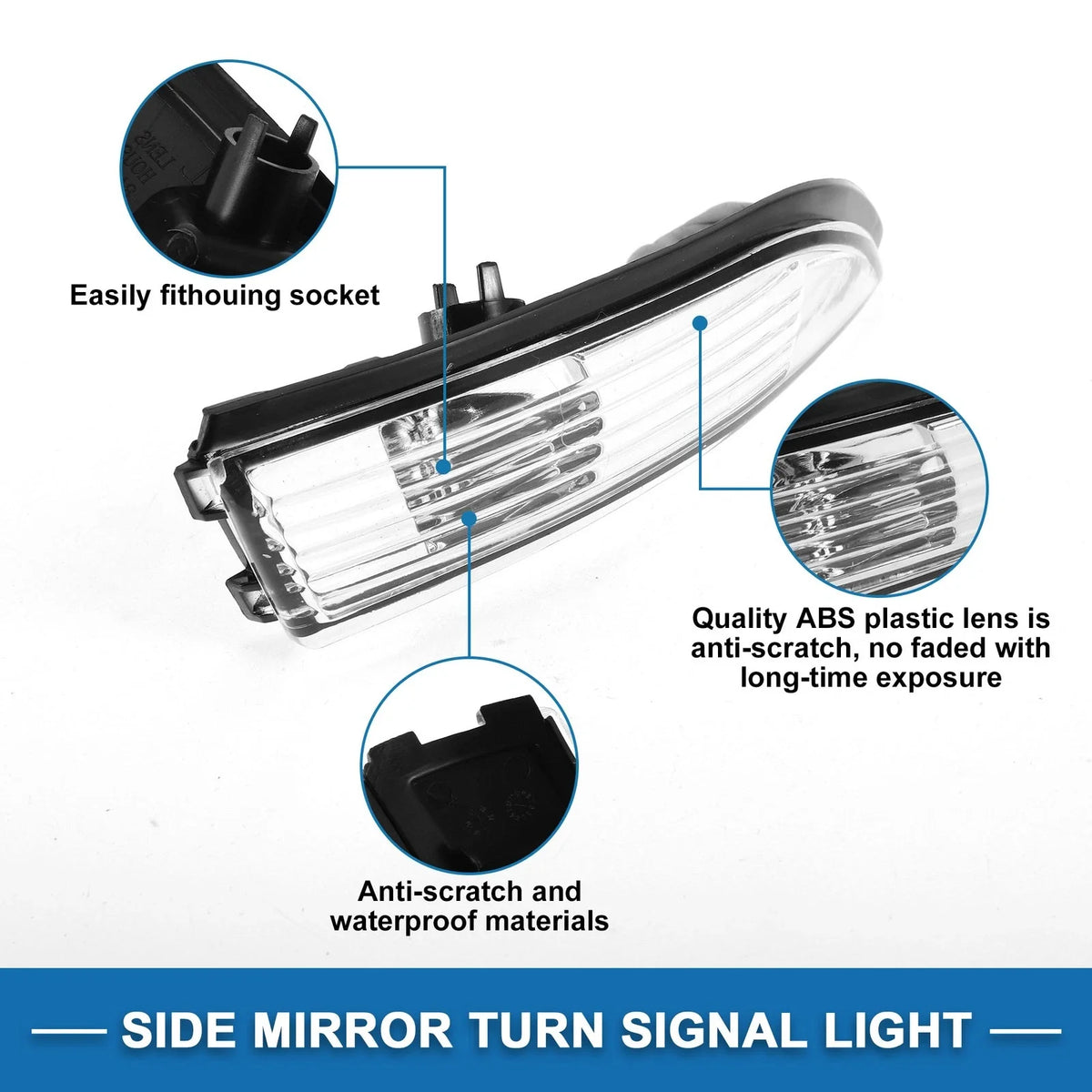 LED Turn Signal Light for Ford Fiesta (2011–2019) Right Side