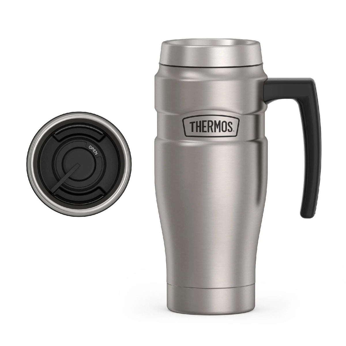 16 Oz Thermos Stainless King Vacuum-Insulated for Automotive Use