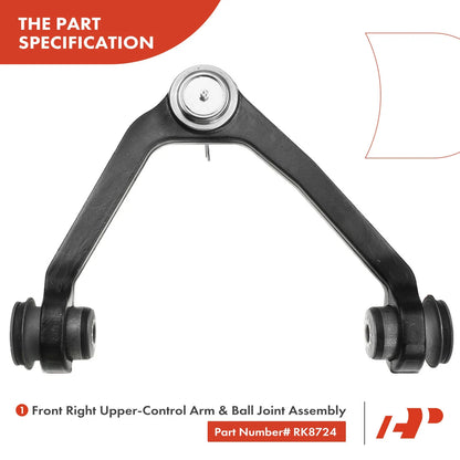 Front Right Upper Control Arm with Ball Joint for Ford F-150 F-250 (2004–2023)