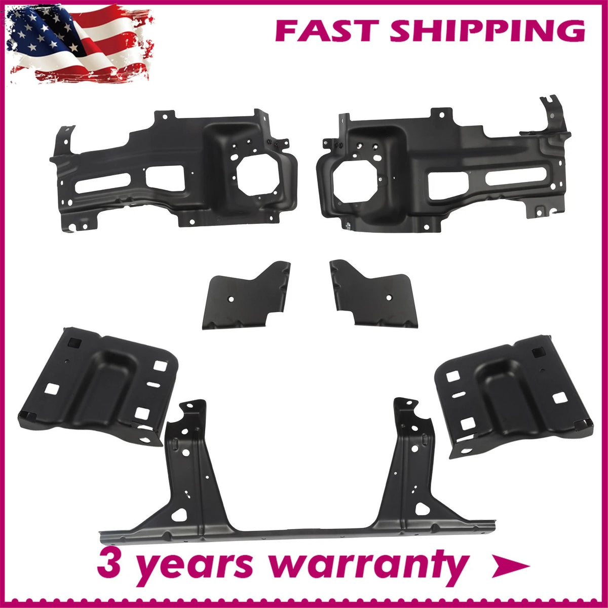 Front Bumper Brackets & Retainer for Chevy Silverado 2500 HD 3500 (2015–2019) 14447832