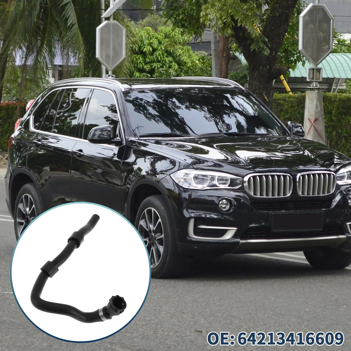 HVAC Heater Hose for BMW X3 E83 3.0L L6 (2007–2010) No. 64213416609 Rubber