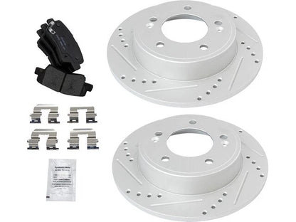 Brake Pad and Rotor Kit for Hyundai Elantra Coupe (2013–2014) 64918WMZX