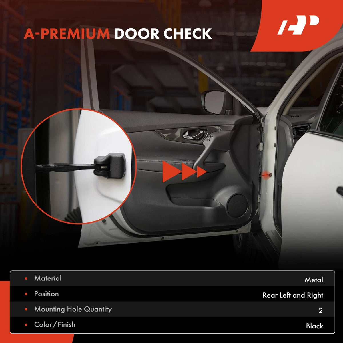 Rear Door Check for Chevrolet C1500 C2500 K1500 K2500 Tahoe GMC Yukon (1992–1999)