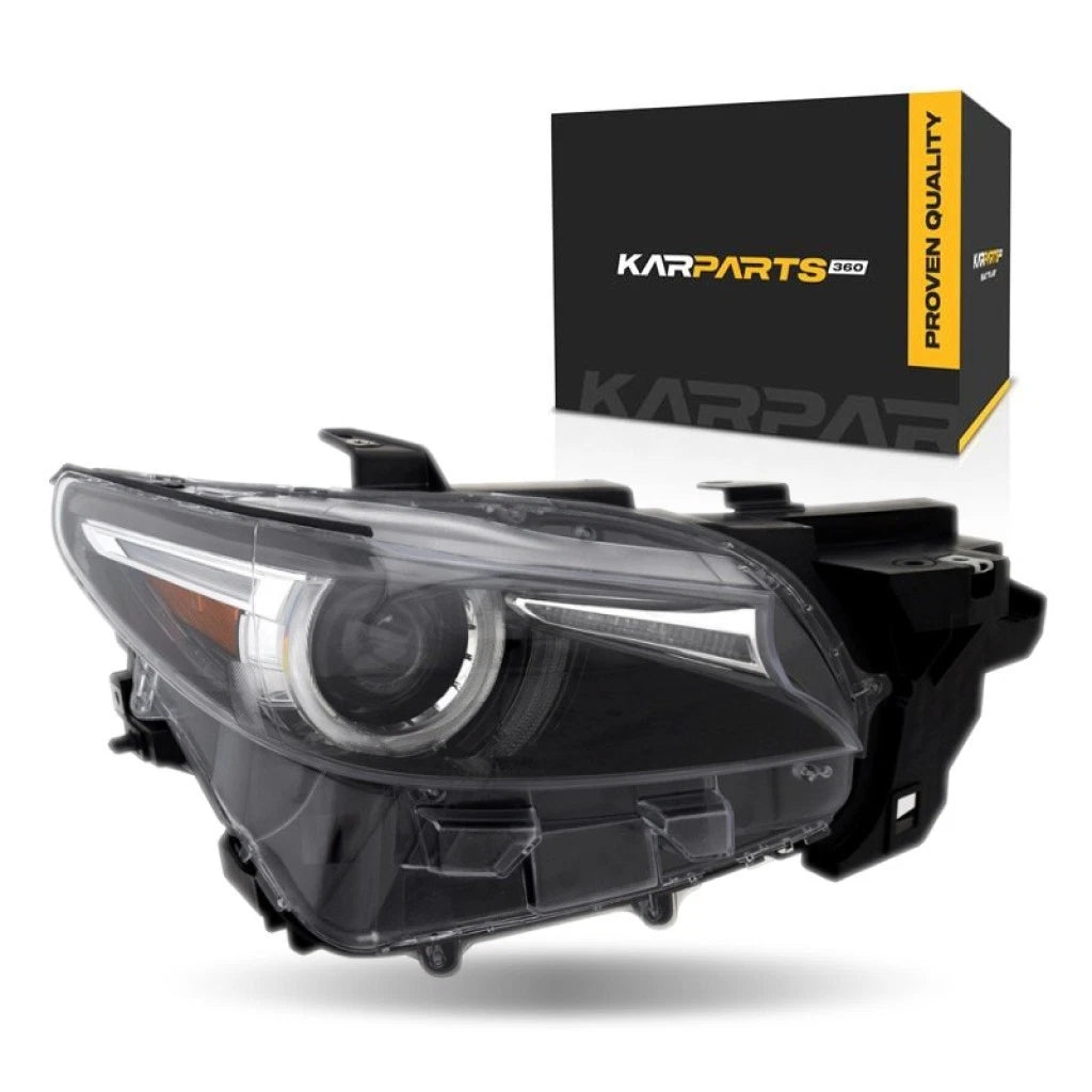 Headlight for Mazda CX-9 (2016–2020) LLX-MA2519174C-CL360A70, MA2519174 LED Clear Lens