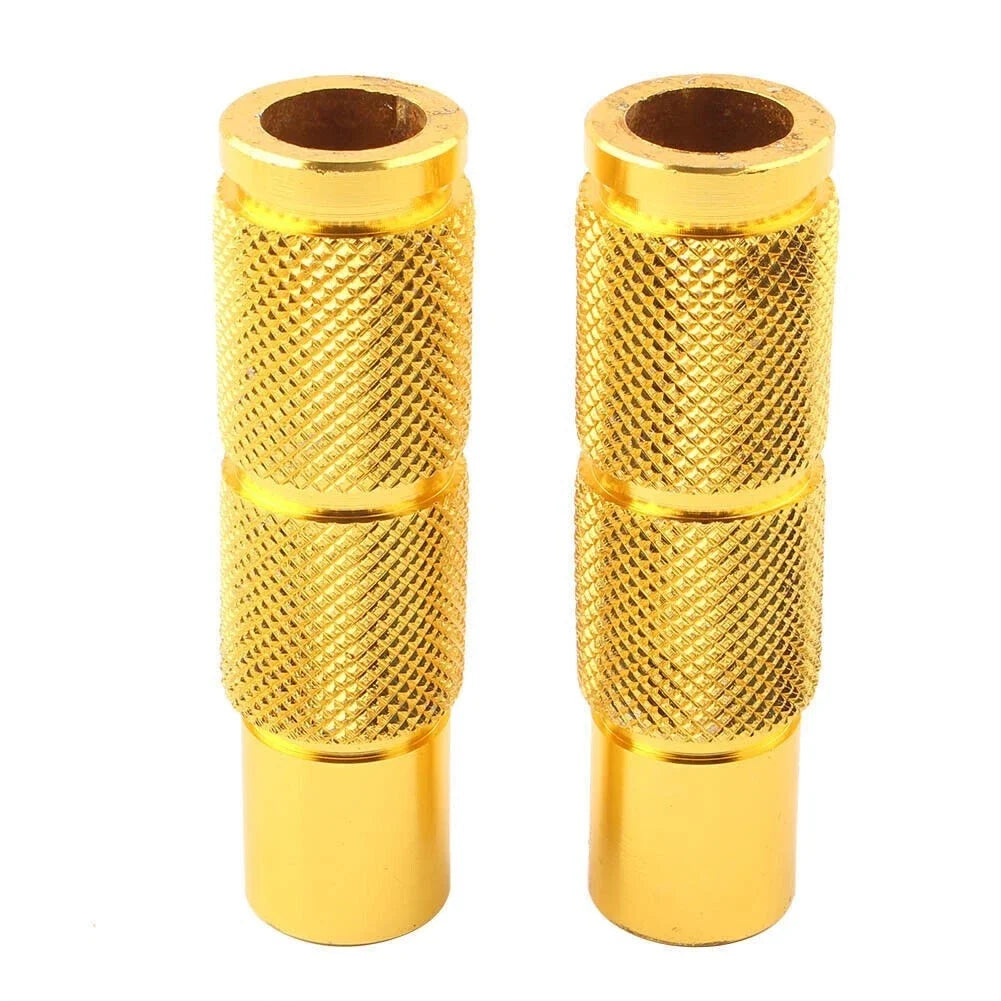 Set of 2 Rear Footpegs for Universal Motorcycle (All Years) - Yellow