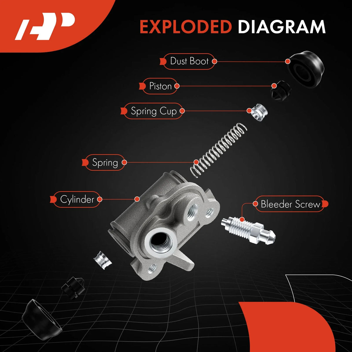Rear Brake Wheel Cylinder for Nissan Altima Maxima Stanza Van