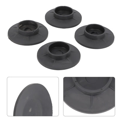 Anti-Vibration Feet Pads for Washing Machine (Black Rubber)