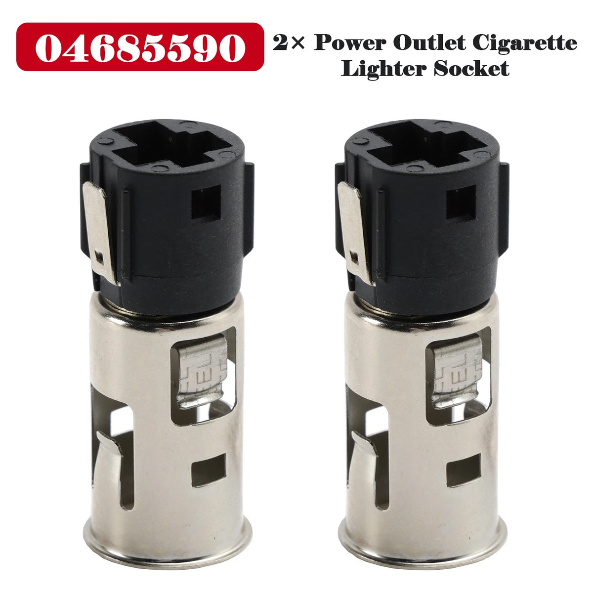 2X Power Outlet Cigarette Lighter Socket 04685590 for Dodge Ram (2002–2018)