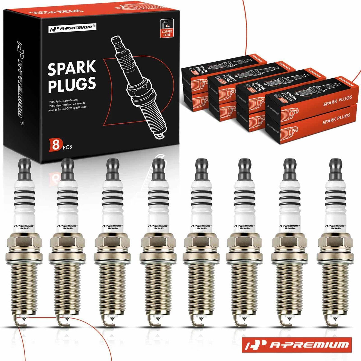 Set of 8 Iridium Platinum Spark Plugs for Chrysler 300 (2009–2020) Dodge Ram 1500 Jeep