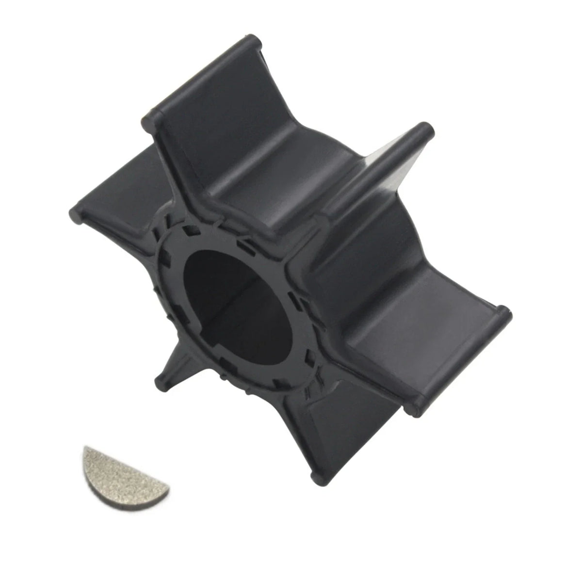 Water Pump Impeller & Key for Yamaha 25 30 40 HP 4-Stroke Outboard (EPMV 6H4-44352-00)