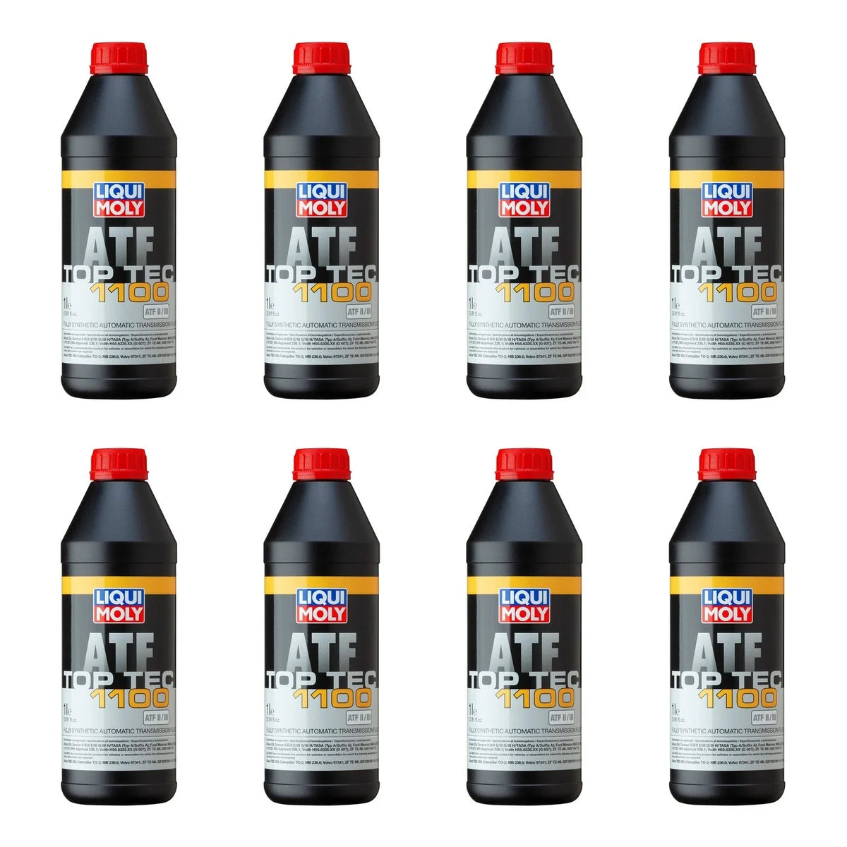 Set of 8 Liqui Moly Top Tec ATF 1100 Automatic Transmission Fluid (8L)
