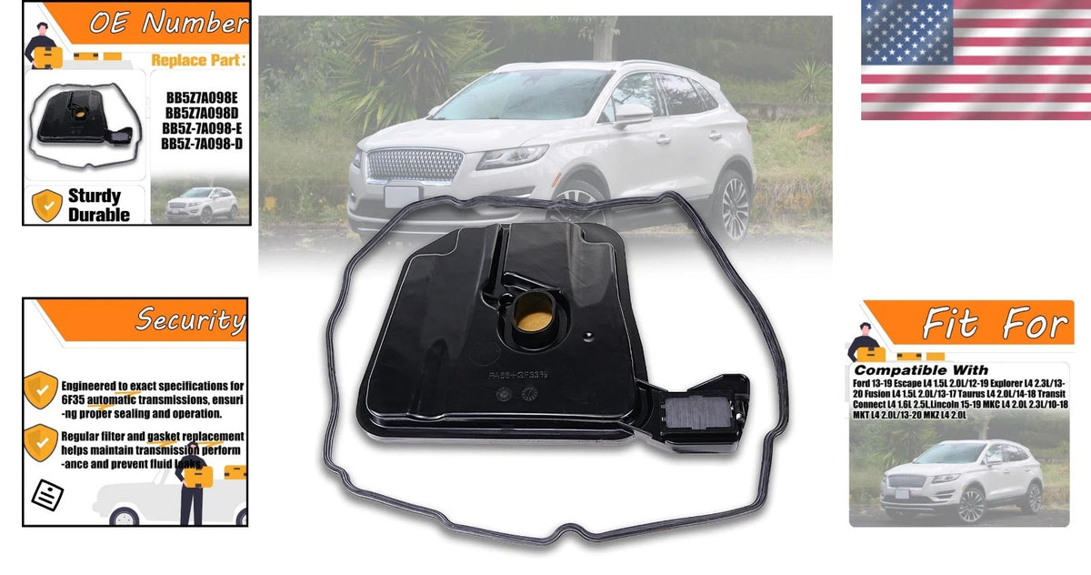 6F35 Transmission Filter & Gasket Kit for Ford Lincoln (Complete Service)