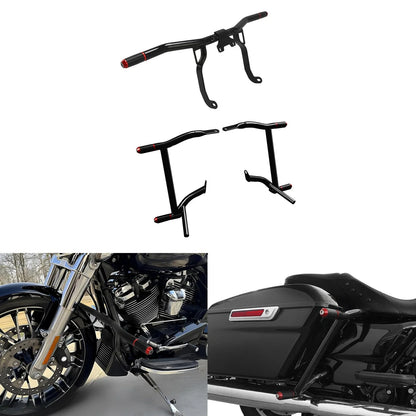 Saddlebag Support Guards & Engine Crash Bar for Harley Street Glide (2014–2023)
