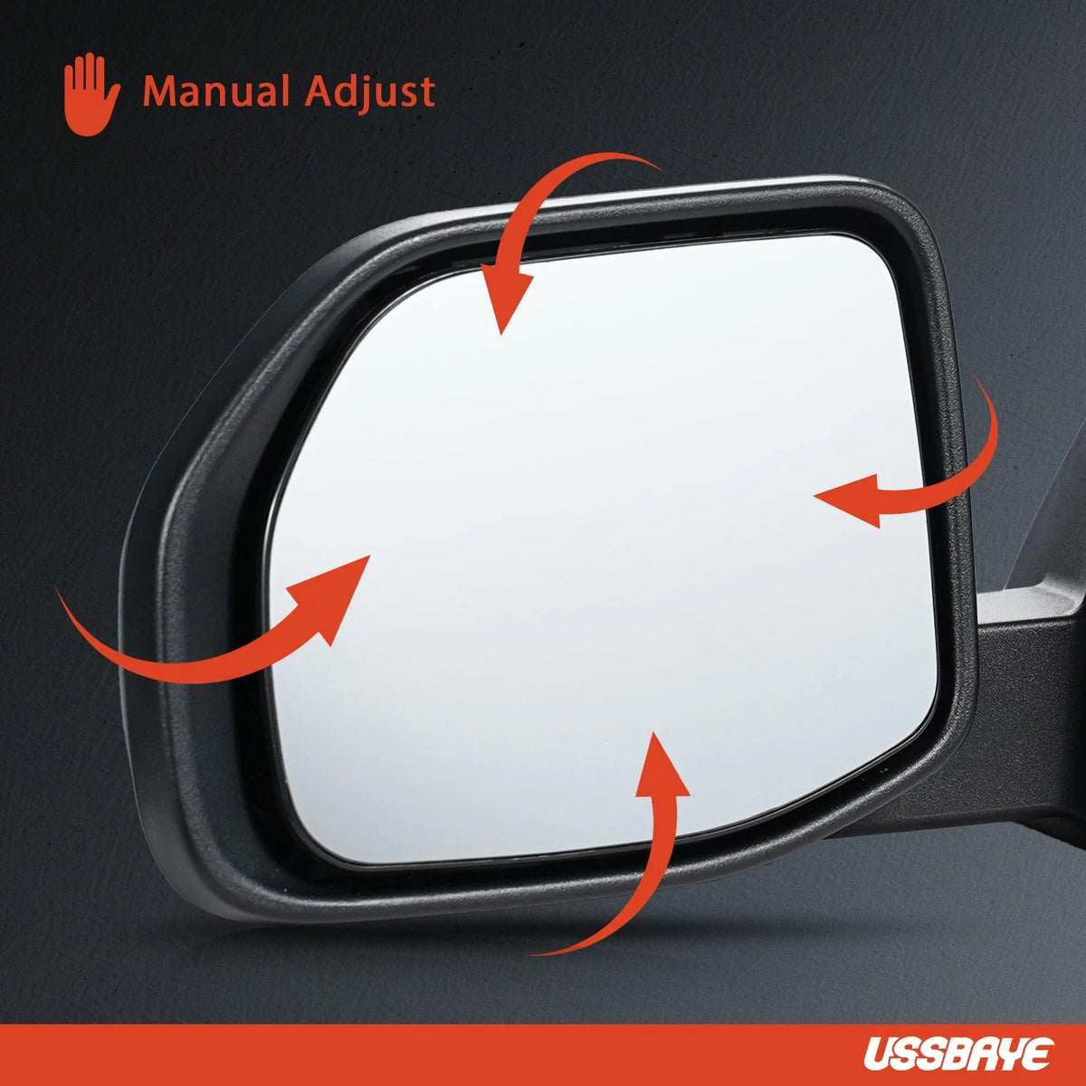 Side Mirror for Ford Maverick (2022–2024) Manual Fold Textured Left 0 Pin