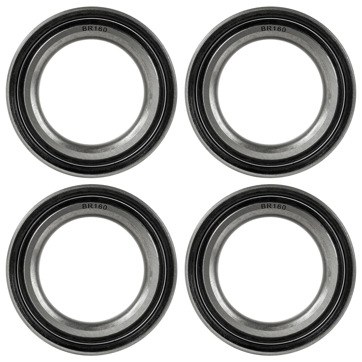 Set of 4 Front and Rear Wheel Ball Bearings for Polaris RZR XP 4 1000 (2015–2017) BR160AA1058