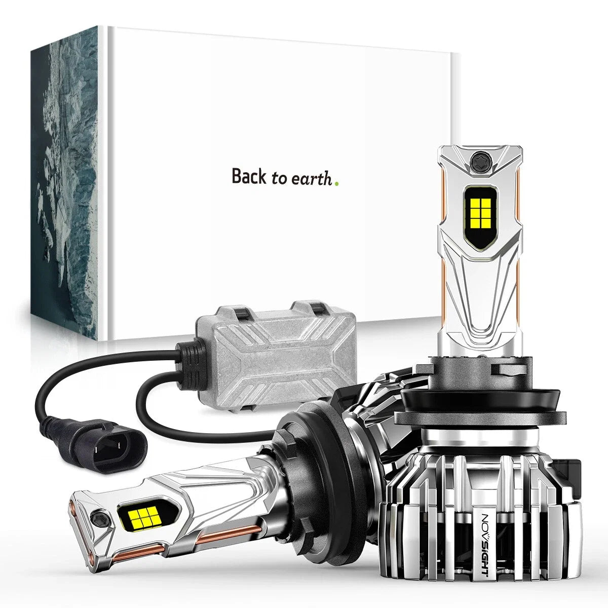 2X H11 LED Headlight Bulbs for NOVSIGHT (6500K, 32000LM, 140W)