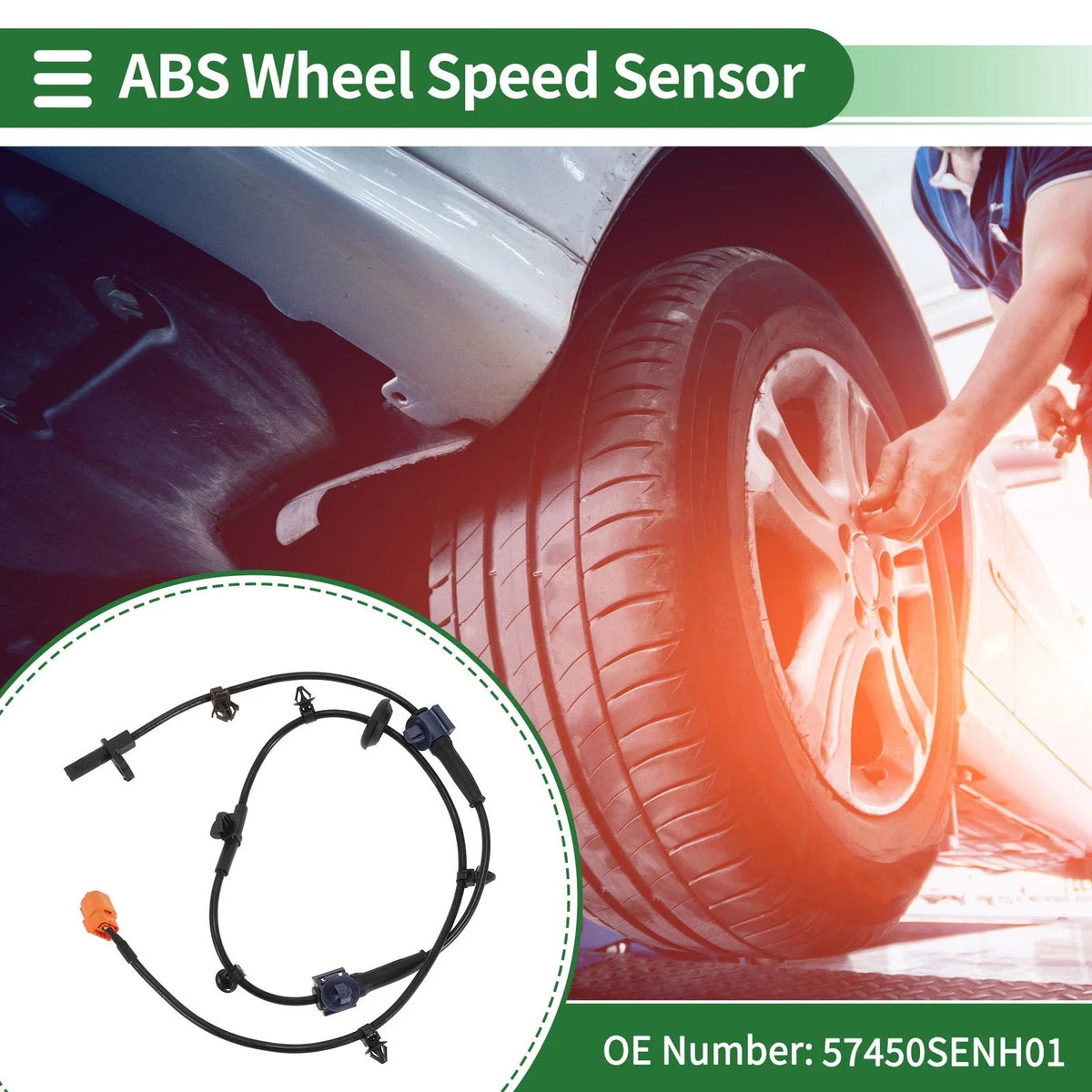 ABS Wheel Speed Sensor for Honda Fit Saloon (2003–2006) - 57450SENH01