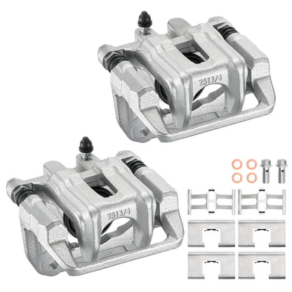 Set of 2 Rear Brake Calipers w/ Brackets for Acura TL (1999–2008) 19B2588