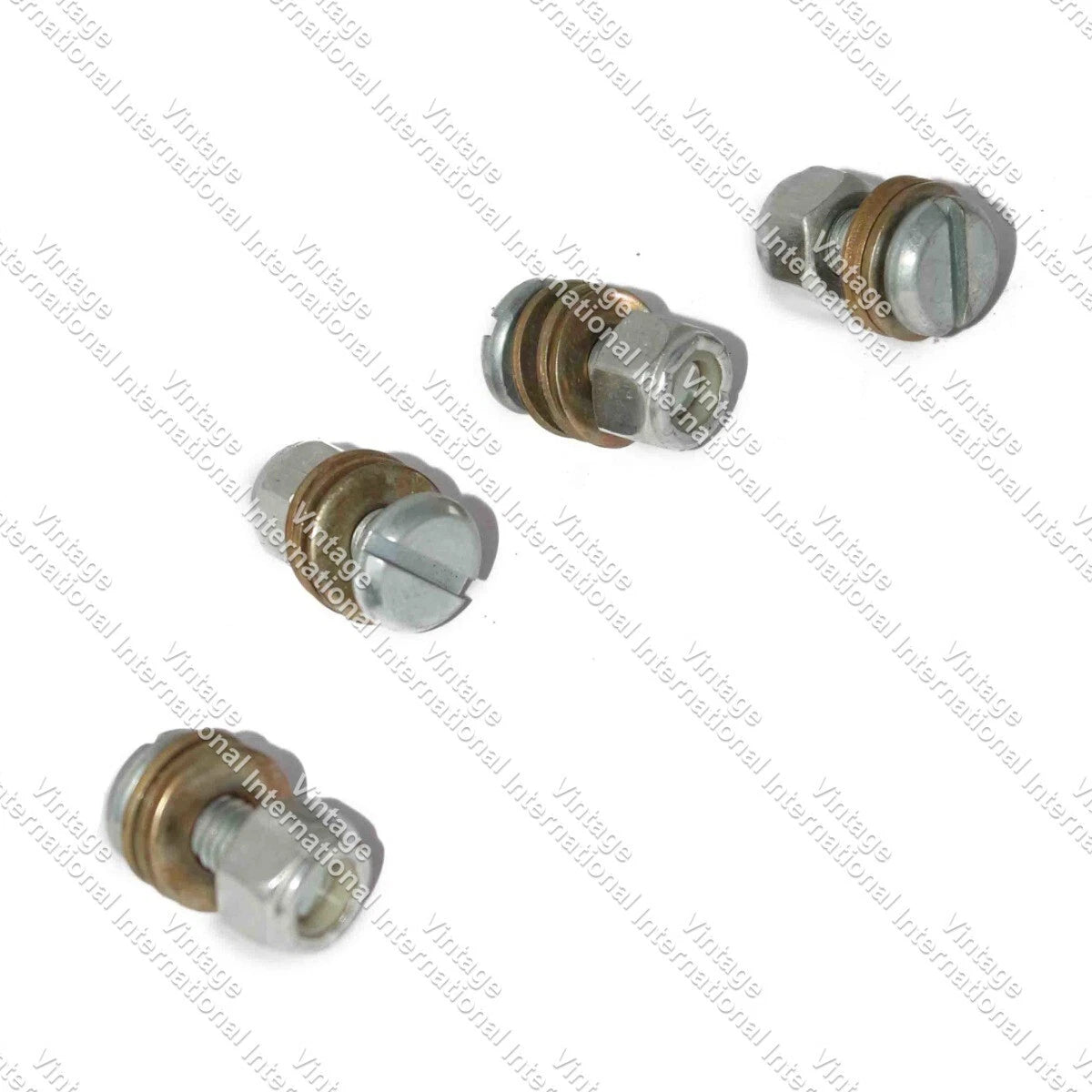 Pack of 4 Bonnet Screws with Nylock Nut for Ford & Fordson Tractor