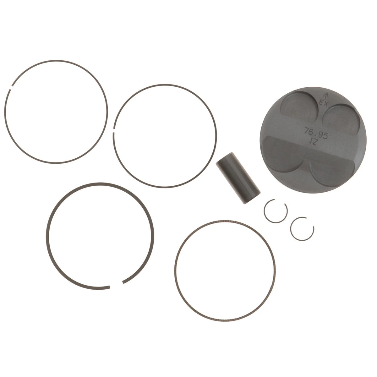 2X Namura Forged Standard Bore Piston Kit Size C for Kawasaki KX250F (2017–2019) FX-20033-C