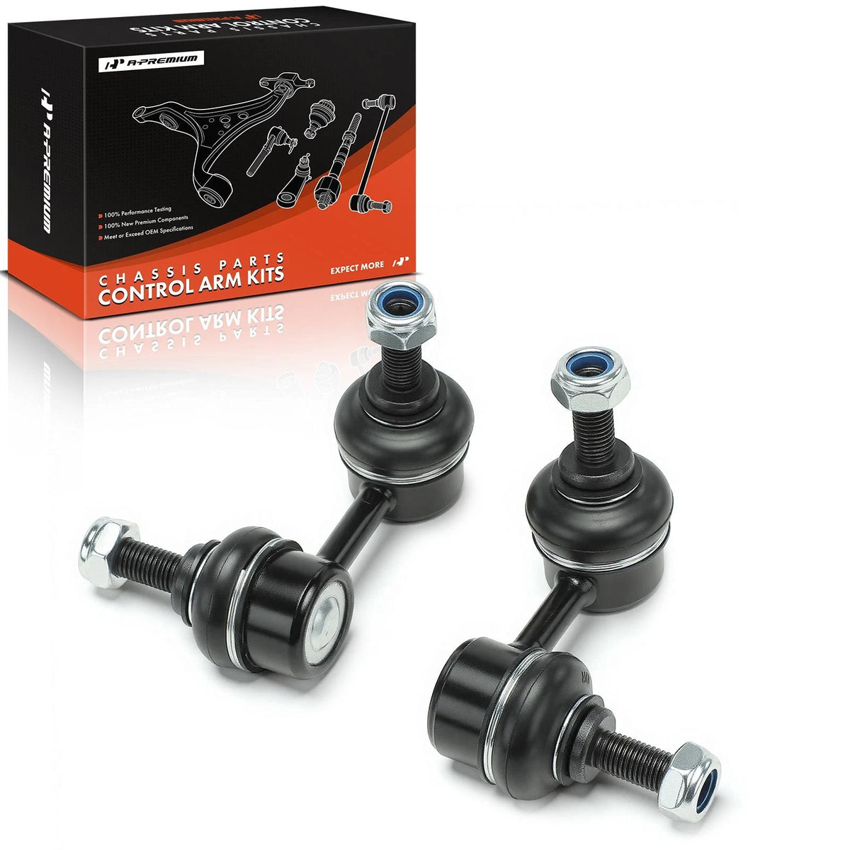 2X Front Sway Bar Links for Mitsubishi Outlander Lancer (2003–2015) 4056A016, 4056A015, MR316368