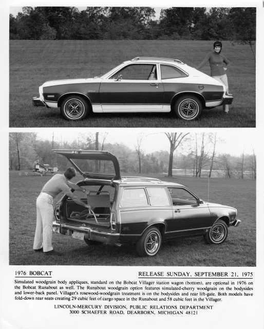 Press Photo for Mercury Bobcat Runabout and Villager Station Wagon (1976)