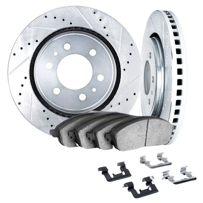 Set of 2 Front Rotors for Chevy Avalanche/Suburban 1500 (2007) ALX-PAU-DF-7512-48057-CLA3