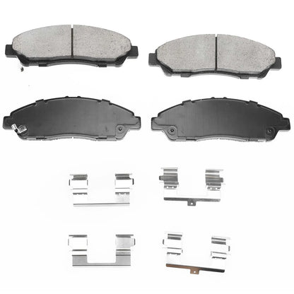 Set of 4 Front Ceramic Brake Pads for Honda Pilot (2009–2014) Acura MDX (2007–2013)