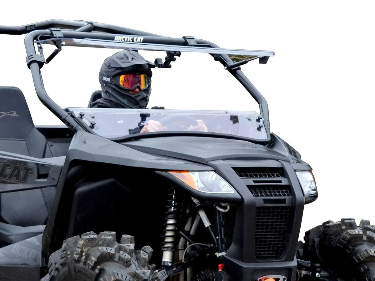 Scratch Resistant Flip Windshield for Arctic Cat Wildcat Trail Sport (2014–2023)