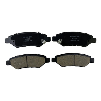 Set of 4 Rear Ceramic Brake Pads for Cadillac CTS, Chevrolet Camaro, Saab 9-4X (2010–2015) P-1337, 1337