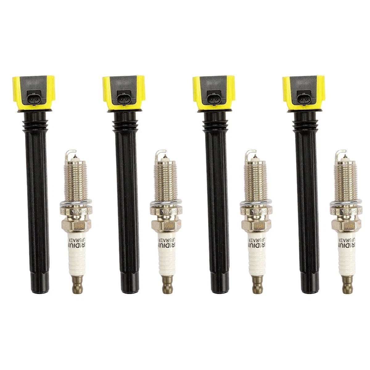 Ignition Coil and Spark Plug Kit for Jeep Cherokee Compass Ram ProMaster City (2014–2022) - 18100965, C2054, UF751