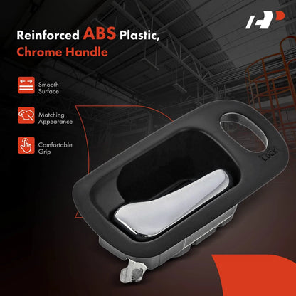 Front Left Chrome Interior Door Handle for Honda CR-V (2002–2006) 72161S9AA01ZACLBH, 92684
