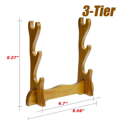 Small Tiers Samurai Sword Katana Holder Bracket Rack Stand