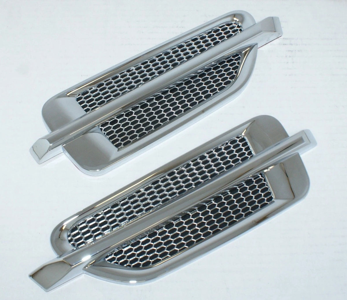 Set of 2 Chrome ABS Stick On Side Air Vents for GMC Yukon Tahoe (EAV029)