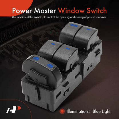 Front Left Power Window Switch for Ford F-250 F-350 Super Duty (2011–2012) 8L8Z14529AA, 8L8Z14529AC, 901-210