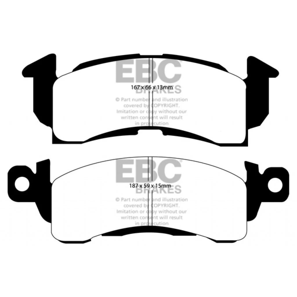 EBC Redstuff Front Brake Pads for Oldsmobile Custom Cruiser (1977–1992) TLX-ebcDP31145C-CL360A100