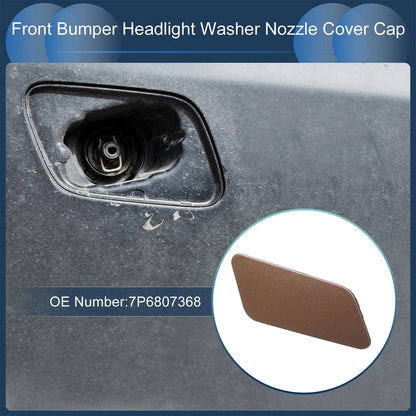 Front Right Washer Nozzle Cover Cap for Volkswagen Touareg (2011–2014) 7P6 955 985 B Brown