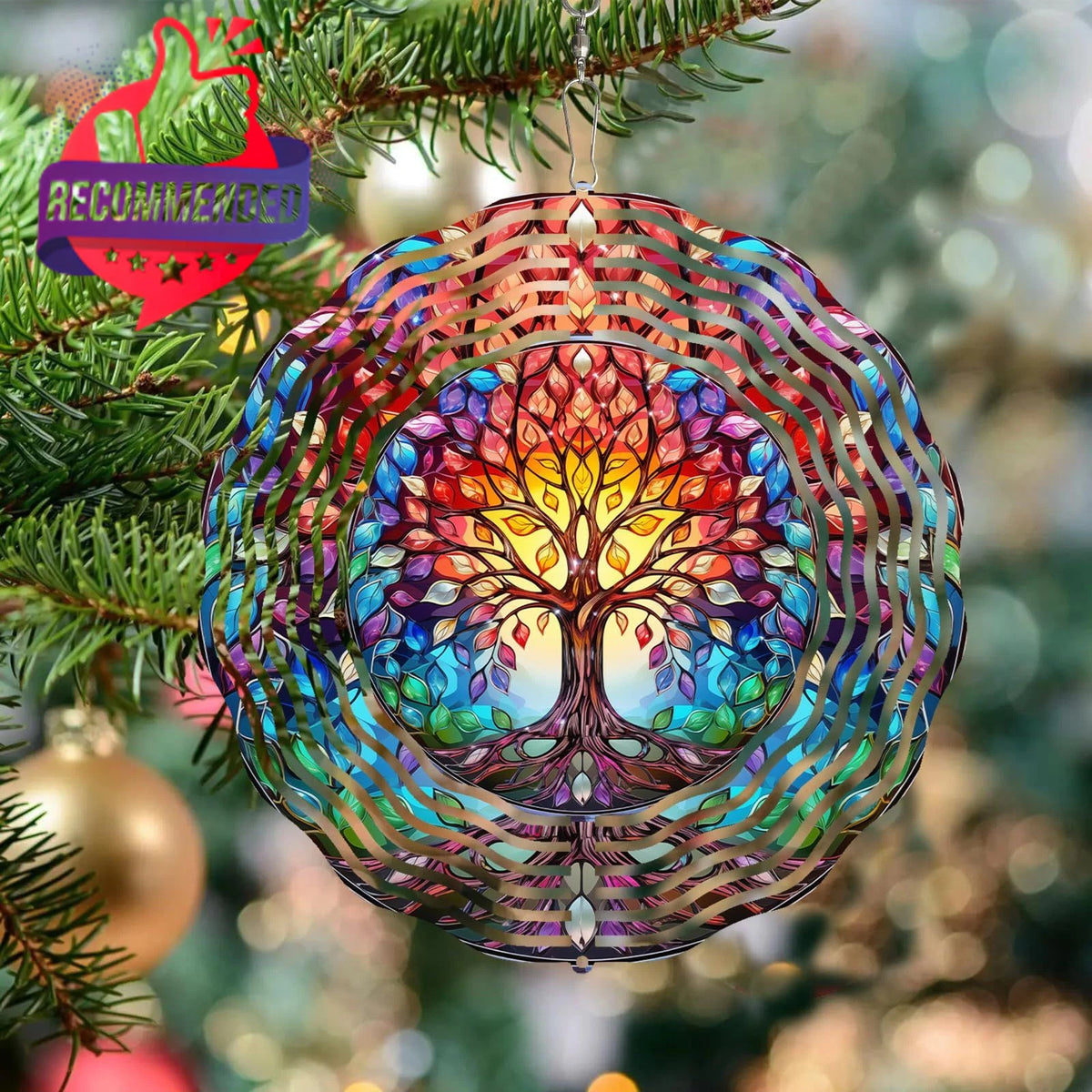 10 Inch Metal Wind Spinner for Garden Art Sculpture