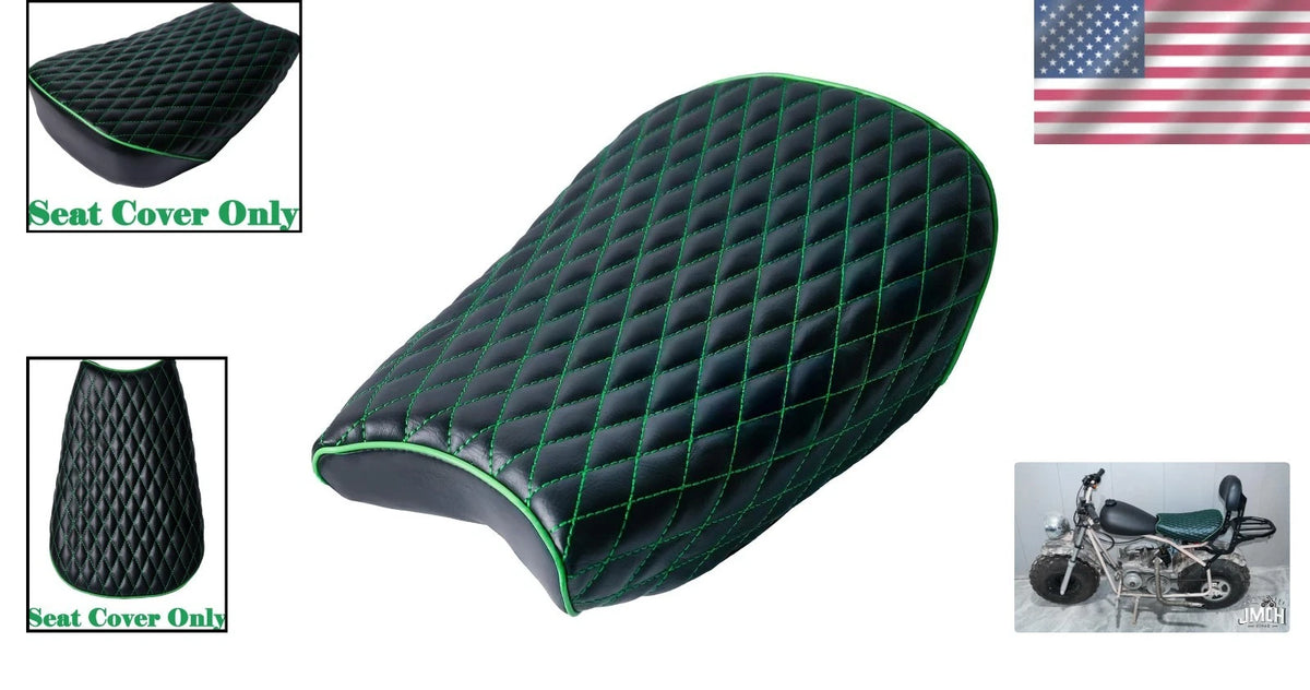 Luxurious Green Leather Diamond Stitch Seat Cover for Coleman CT200UEX (2018–2023)