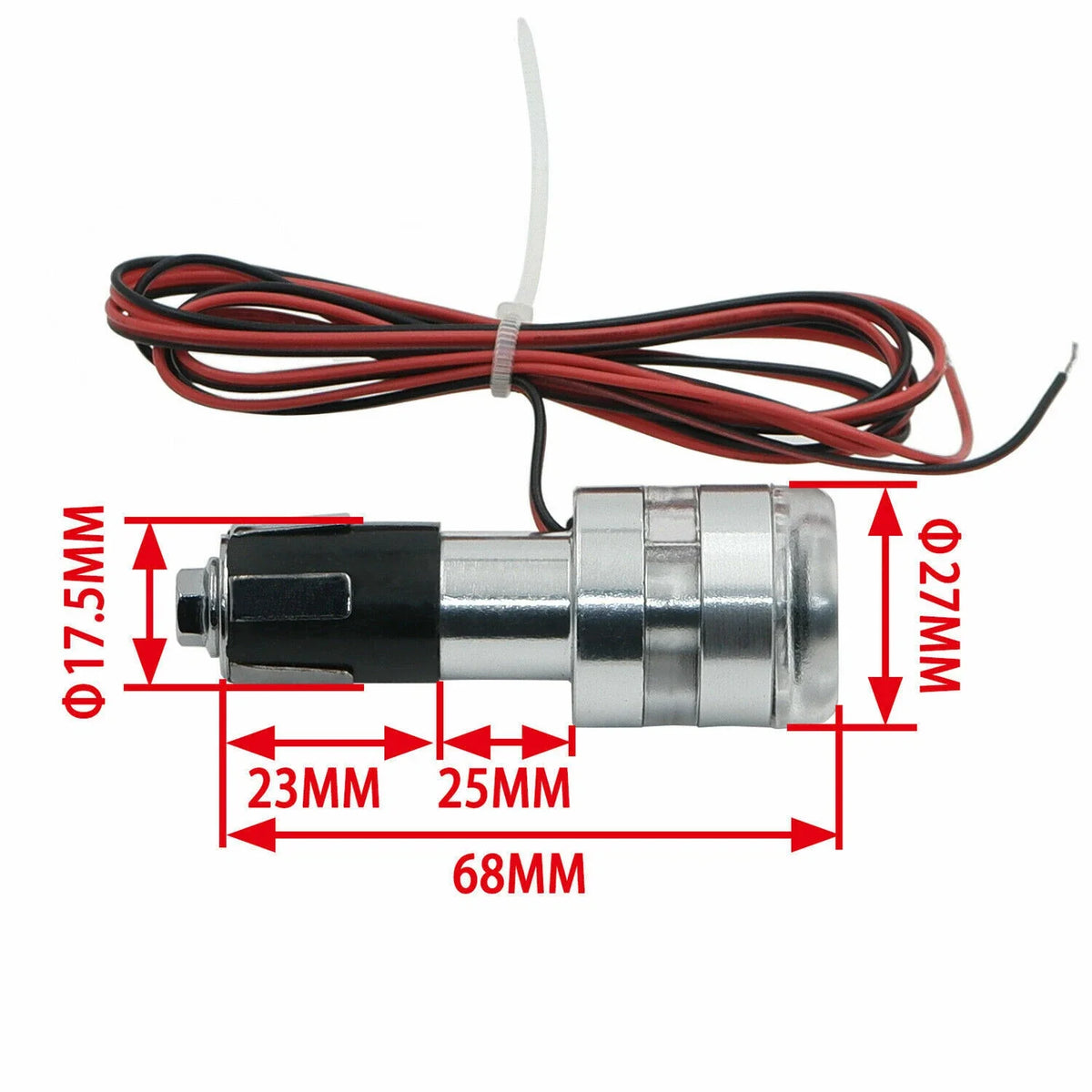 Blue LED Turn Signal Lights for Motorcycle (Grip Bar End)